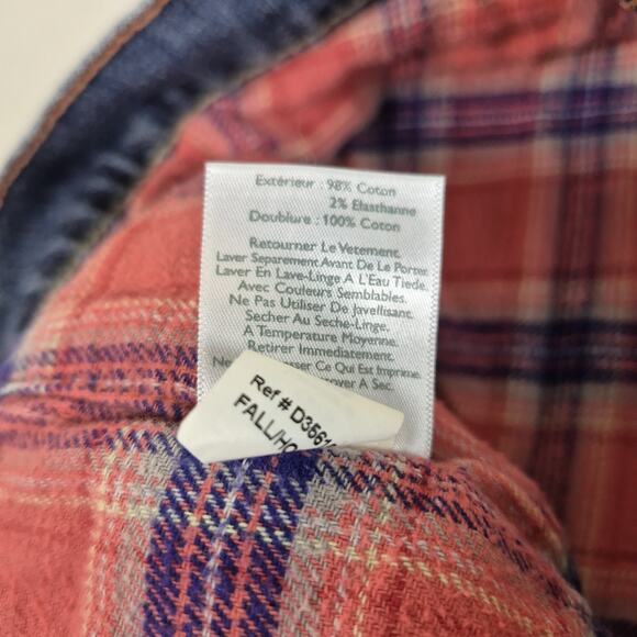 Eddie Bauer Women’s 14 Flannel Lined Jeans Dark Wash Straight Leg Stretch Winter - Picture 8 of 9